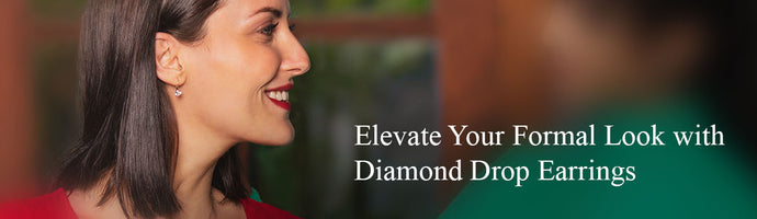 Elevate Your Formal Look with Diamond Drop Earrings