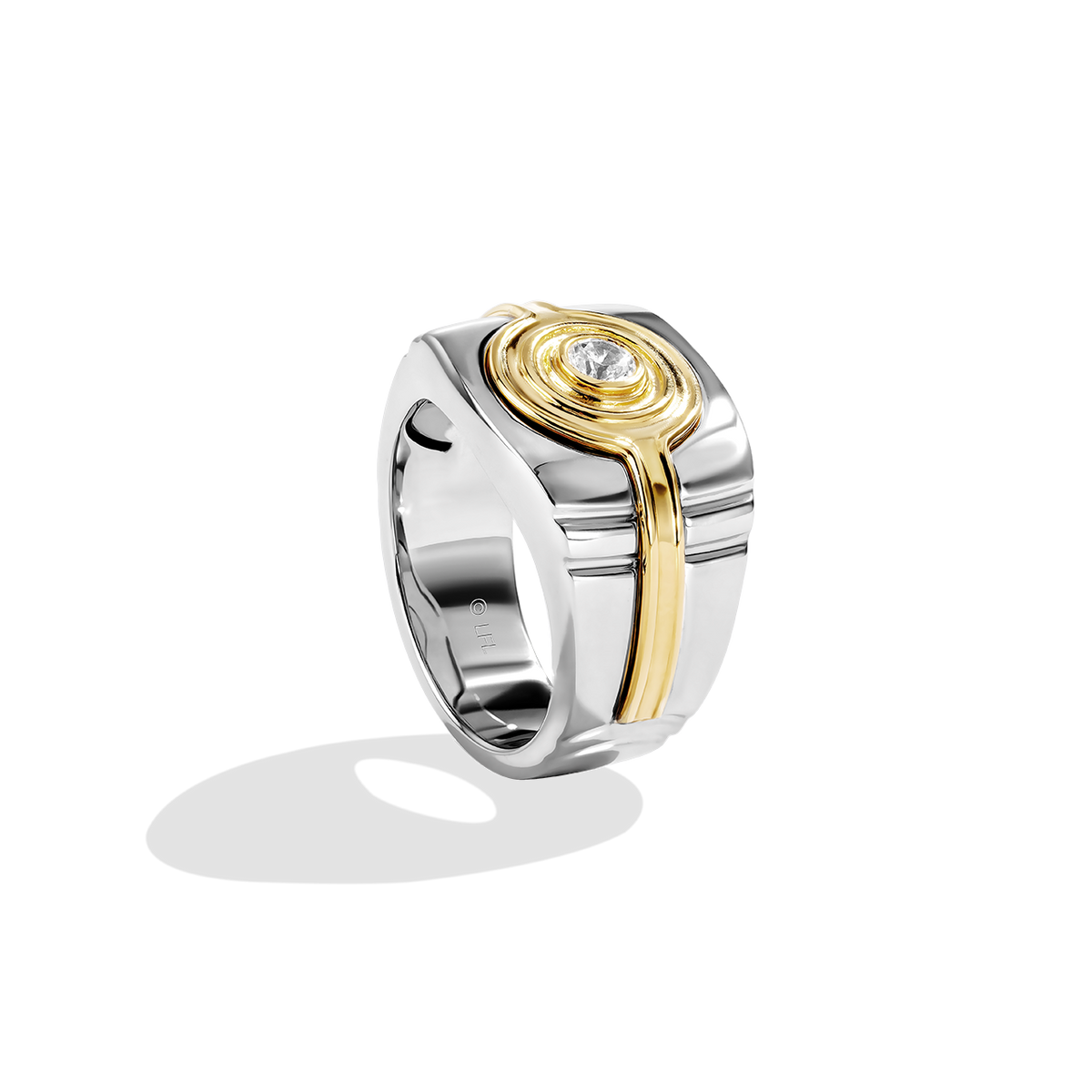 C-3PO White Diamond Men's Ring 10K Yellow Gold Star Wars™ Fine