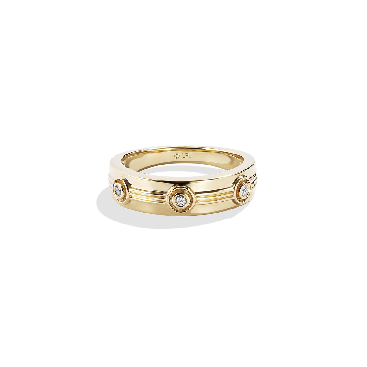 C-3PO Diamond Bridal Women's Ring 14K Yellow Gold Star Wars™ Fine