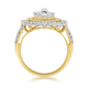 Load image into Gallery viewer, Jewelili Engagement Ring with Baguette Shape and Round Shape Diamonds in 10K Yellow Gold 2.0 CTTW View 6
