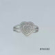 Load and play video in Gallery viewer, Jewelili Sterling Silver With Diamonds Rope Texture Heart Promise Ring
