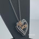 Load and play video in Gallery viewer, Jewelili 14K Rose Gold Over Sterling Silver With Natural White Diamonds Mom Heart Pendant Necklace
