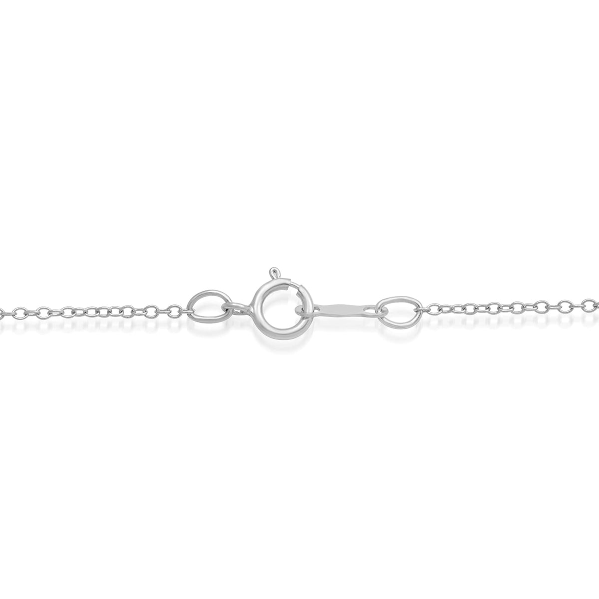 Jewelili Infinity Twist Pendant Necklace with Treated Black, Blue and