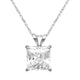 Load image into Gallery viewer, Jewelili 10K White Gold With Cubic Zirconia Solitaire Pendant Necklace
