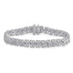 Load image into Gallery viewer, Jewelili Tennis Bracelet with Diamonds in Sterling Silver 1.00 CTTW View 1
