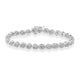 Load image into Gallery viewer, Jewelili Link Bracelet with Natural White Round Diamonds in Sterling Silver 1/2 CTTW 7.25&quot;
