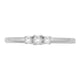 Load image into Gallery viewer, Jewelili Sterling Silver 1/10 CTTW Round Natural White Diamonds 3 Stone Ring
