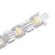 Load image into Gallery viewer, Jewelili 1/2 CTTW Diamonds Natural White Round Sterling Silver Men&#39;s Link Bracelet

