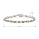 Load image into Gallery viewer, Jewelili Sterling Silver Oval Shape Citrine with Natural White Round Diamond Accent Link Bracelet
