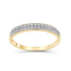 Load image into Gallery viewer, Jewelili 10K Yellow Gold 1/20 Cttw Natural White Round Diamonds Stackable Eternity Bands Ring
