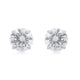 Load image into Gallery viewer, Jewelili 10K White Gold 6.5 MM Round Cut White Cubic Zirconia Solitaire Stud Earrings
