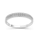 Load image into Gallery viewer, Jewelili 10K White Gold 1/20 Cttw Natural White Round Diamonds Stackable Eternity Bands Ring
