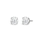 Load image into Gallery viewer, Jewelili 14K Solid White Gold Classic Four Prong Stud Earrings | IGI Certified Round Cut Lab Grown Diamond | Screw Back Posts | 0.20 CTW (F Color, SI2 Clarity) | With Gift Box
