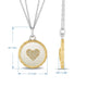 Load image into Gallery viewer, Jewelili 14K Yellow Gold and Sterling Silver 1/10 Cttw Natural White Round Diamond Pendant Necklace
