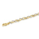 Load image into Gallery viewer, Jewelili 10K Yellow Gold 1/2 Cttw Natural White Round Diamond link Bracelet
