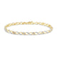 Load image into Gallery viewer, Jewelili 10K Yellow Gold 1/2 Cttw Natural White Round Diamond link Bracelet
