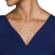 Load image into Gallery viewer, Jewelili 10K Yellow Gold with 1/4 CTTW Diamonds Cross Pendant Necklace
