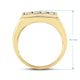 Load image into Gallery viewer, Jewelili 18K Yellow Gold Over Sterling Silver with 1/4 CTTW Natural White Round Cut Diamonds Men&#39;s Ring
