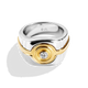 Load image into Gallery viewer, Star Wars™ Fine Jewelry THREEPIO SERIES MEN&#39;S RING 1/4 CT.TW. White Diamonds Two Tone Silver and 10K Yellow Gold
