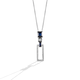 Load image into Gallery viewer, Star Wars™ R2 Series White Diamonds and Blue Sapphire Silver Womens Pendant 1/4 CTTW

