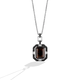 Load image into Gallery viewer, Star Wars Chewbacca™ WOMEN&#39;S Diamond PENDANT 1/4 CT.TW Black and White Diamonds and Smokey Quartz Silver Front view
