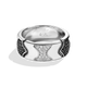 Load image into Gallery viewer, Star Wars™ Fine Jewelry THE STORMTROOPER WOMEN&#39;S RING 1/2 CT.TW. Black and White Diamonds and Ceramic Silver
