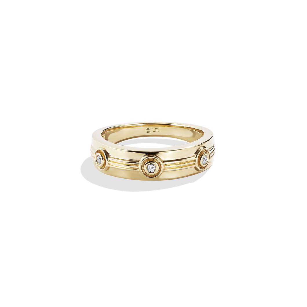 Star Wars™ Fine Jewelry THREEPIO SERIES WOMEN'S BAND Diamond Accent 14K Yellow Gold