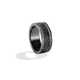 Load image into Gallery viewer, IN CARBONITE WOMEN&#39;S RING 1/5 CT.TW. White Diamonds Silver with Black Rhodium
