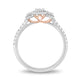 Load image into Gallery viewer, Jewelili Ring with Diamonds in 10K White Gold and Rose Gold 3/8 CTTW View 3
