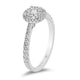 Load image into Gallery viewer, Jewelili Ring with Diamonds in 10K White Gold 3/8 CTTW View 3
