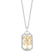 Load image into Gallery viewer, Enchanted Disney Fine Jewelry Sterling Silver and 10K Yellow Gold with 1/5 CTTW Diamond Pocahontas Tree Pendant Necklace
