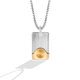 Load image into Gallery viewer, Star Wars C-3PO™ Inspired UNISEX PENDANT True Two Tone Silver and 10K Yellow Gold Front view
