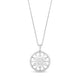 Load image into Gallery viewer, Enchanted Disney Fine Jewelry Sterling Silver with 1/4 Cttw Diamond Elsa Snowflake Pendant
