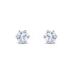 Load image into Gallery viewer, Enchanted Disney Fine Jewelry 14K White Gold 1 Cttw Diamond Majestic Princess Solitaire Earrings
