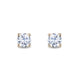 Load image into Gallery viewer, Enchanted Disney Fine Jewelry 14K Yellow Gold 1.00 cttw Diamond Majestic Princess Solitaire Earrings
