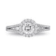 Load image into Gallery viewer, Enchanted Disney Fine Jewelry 14K White Gold With 1.00 Cttw Diamond Majestic Princess Tiara Engagement Ring

