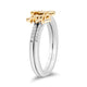 Load image into Gallery viewer, Disney Mulan Inspired Diamond Ring in Sterling Silver and 10K Yellow Gold 1/6 CTTW View 6
