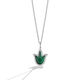 Load image into Gallery viewer, Star Wars™ Fine Jewelry GROGU™ WOMEN&#39;S PENDANT 1/6 CT.TW. White Diamonds and Green Onyx, Sterling Silver
