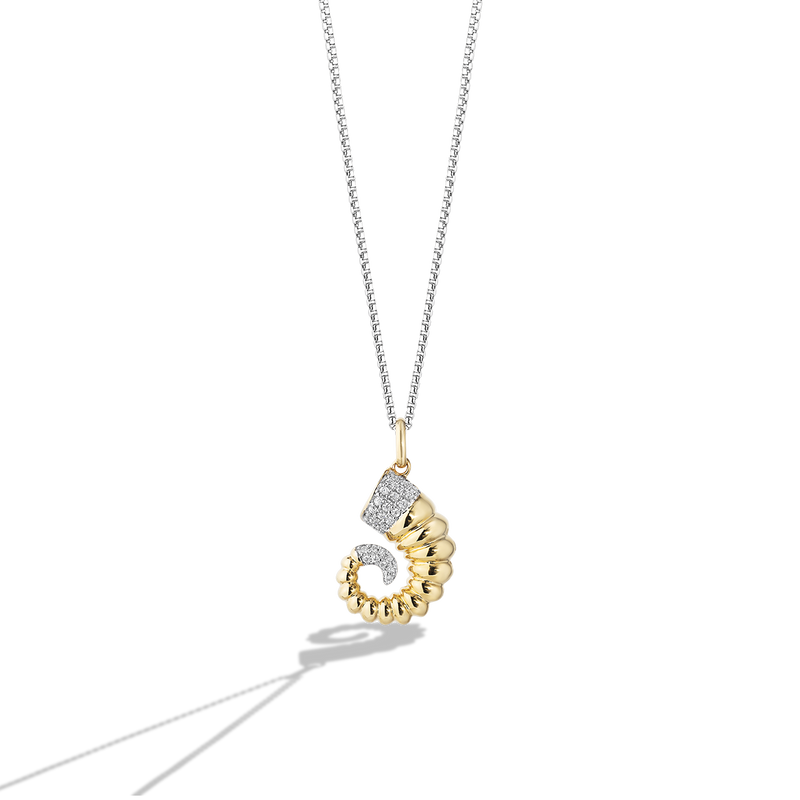 Star Wars™ Fine Jewelry BANTHA™ WOMEN'S PENDANT 1/6 CT.TW. Diamond, Sterling Silver and 10k Yellow Gold