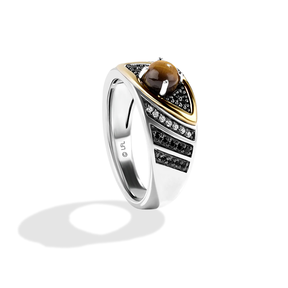 Star Wars™ Galactic Beings Black & White Diamonds Women's Ring in