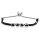 Load image into Gallery viewer, Jewelili Bolo Bracelet in Sterling Silver with White Diamonds 1/10 CTTW View 1
