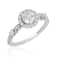 Load image into Gallery viewer, Enchanted Disney Fine Jewelry 14K White Gold 1 CTTW Cinderella Carriage Engagement Ring
