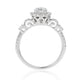 Load image into Gallery viewer, Enchanted Disney Fine Jewelry 14K White Gold 1 CTTW Cinderella Carriage Engagement Ring
