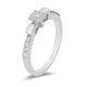 Load image into Gallery viewer, Enchanted Disney Fine Jewelry 10K White Gold 1/4Cttw Snow White Promise Ring
