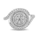 Load image into Gallery viewer, Enchanted Disney Fine Jewelry 14K White Gold with 3/4 CTTW Diamond Elsa Engagement Ring
