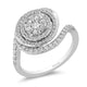 Load image into Gallery viewer, Enchanted Disney Fine Jewelry 14K White Gold with 3/4 CTTW Diamond Elsa Engagement Ring
