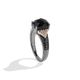 Load image into Gallery viewer, Star Wars™ Fennec Shand Black Diamonds Ring in 10K Rose Gold &amp; Sterling Silver 1/6 CTTW View 2

