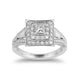 Load image into Gallery viewer, Enchanted Disney Fine Jewelry 14K White Gold With 1 Cttw Mulan Engagement Ring
