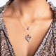 Load image into Gallery viewer, Jewelili 10K Yellow Gold With 1/2 CTTW Diamonds Heart Pendant Necklace
