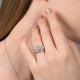Load image into Gallery viewer, Jewelili Engagement Ring with Diamonds in 10K White Gold 1.0 CTTW View 2
